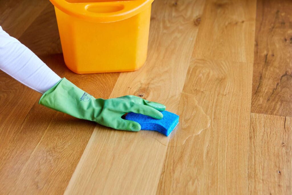 how to get urine stains out of hardwood floors